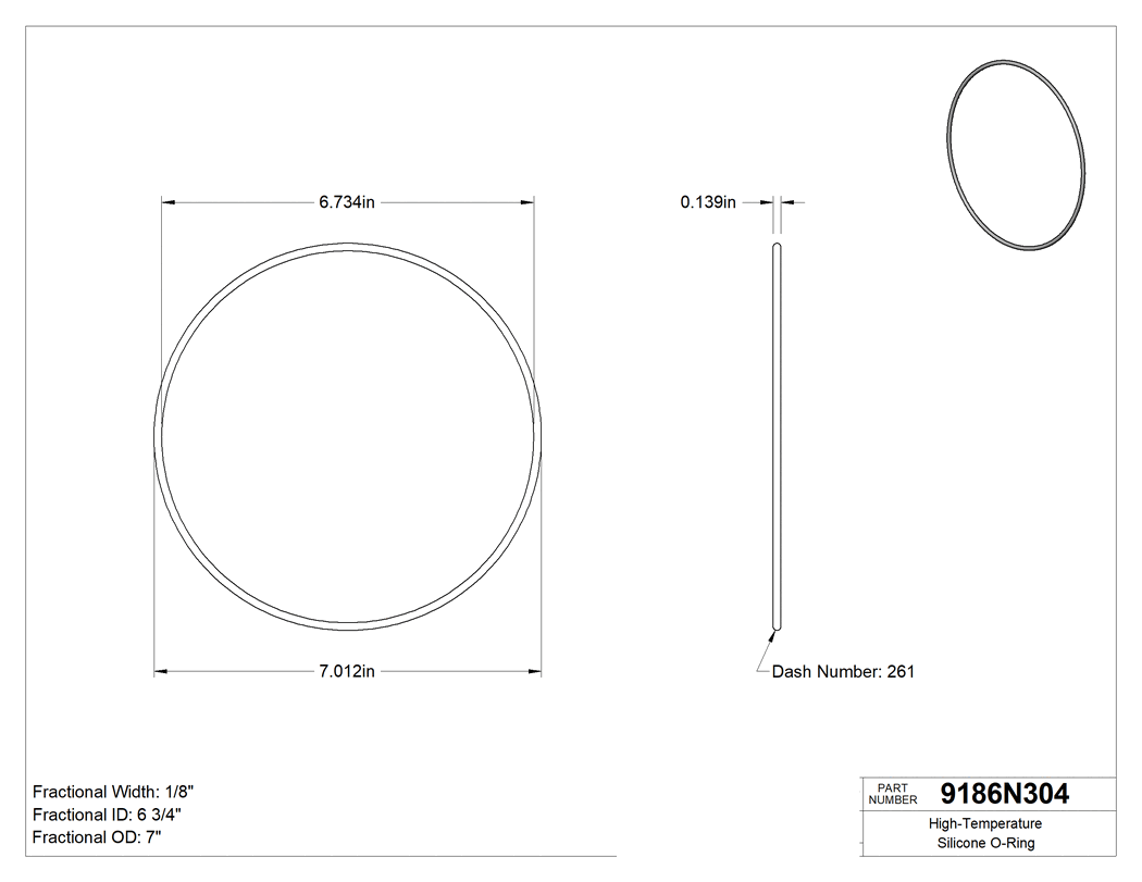 Technical drawing - 9186N304